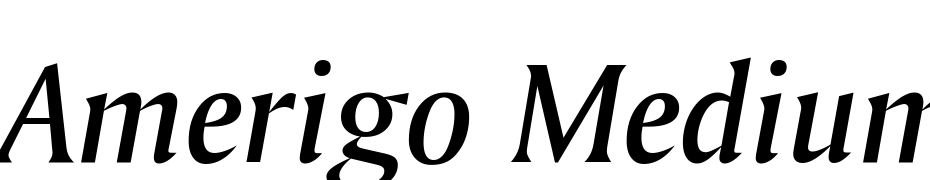 Amerigo Medium Italic BT cкачати шрифт безкоштовно